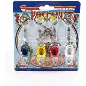 Matix Sleutelhanger - Klomp Enkel In Blister Holland - 4 Stuks - Souvenir - Gekleurd
