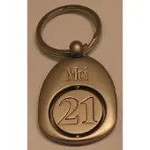 Miko kroniek sleutelhanger - titanium - 6 oktober