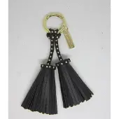 Cosmopolitan Sleutelhanger zwart/goud studs