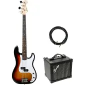 Fazley FPB118 Sunburst elektrische basgitaar + versterker + kabel