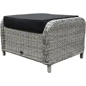 AVH-Collectie Toscane Bilbao voetenbank 60x74xH47 cm wit grijs