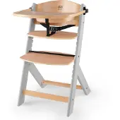 Kinderkraft KKKENOCGRY0000, Kinderstoel, Vaste zitting, Grijs, Hout, Effen, 3-puntsgordel, Metaal