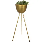 HD Living Bloempot Gold 40 x 40 x 125 cm