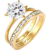 Elli Ring goud / transparant