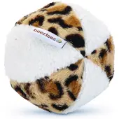 Beeztees Pluche Hondenspeelgoed Safari Bal 11 cm Wit - Bruin