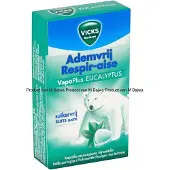 Vicks Ademvrij Eucalyptus Suikervrij Voordeelverpakking 20x40 Gr