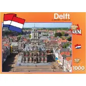 Puzzelman Puzzel, "Delft Stadhuis", 1000 stukjes, karton, voor volwassenen