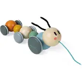 Janod - Sweet Cocoon - Houten trekfiguur - Rups