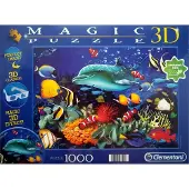 Clementoni 3D Magic Puzzel - Dolphin Reef - 1000 Stukjes