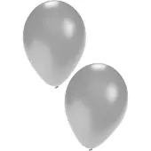 Partyxplosion Ballon 50 x zilver nr 12