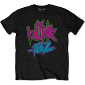 Ginza.se Blink182 - Neon Logo Heren T-shirt - 2XL - Zwart