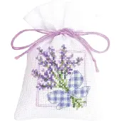 Vervaco - Kruidenzakje kit - Lavendeltakjes met strikje - PN-0143682 - Borduren - Borduurpakket - Borduurpakket volwassenen - Borduurpakket kind