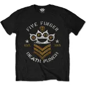 Five Finger Death Punch T-Shirt Chevron Homme Noir - Taille M