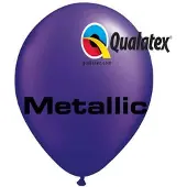 Qualatex Ballonnen Metallic Paars 30 cm 100 stuks