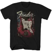 Fender T-Shirt Distressed Guitar Homme Noir - Taille M