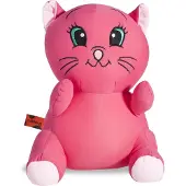 Cuddlebug kussen - Donker Roze Kat - Knuffel - Kinderen - R pet