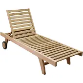 AVH-Collectie Fania ligbed 200x65xH35 cm teak verstelbaar