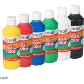 Creall Plakkaatverf Basic waterbasis 6 kleuren 250ml