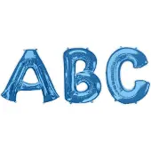Generik Blauwe aluminium letter ballon - Feestdecoratievoorwerp
