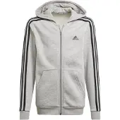 Adidas Kinderjack met rits en capuchon Essentials 3S