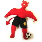 Funny fashion mascotte popje rode duivels 25 cm - supportersartikel