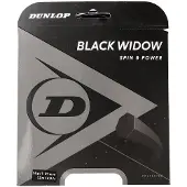 Dunlop Tennissnaar Dunlop Black Widow 17G Black 1.26mm/12m