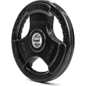 Gymstick Rubber 15kg Plate Zwart 15 kg