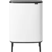 Brabantia Bo Touch Bin Hi Prullenbak - 60 liter - 1 vak - White