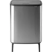 Brabantia Bo Touch Bin Hi Prullenbak - 60 liter - 1 vak - Matt Steel Fingerprint Proof