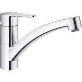 GROHE BauEco, Standaard, Chroom, Bedieningshendels, Enkele afbeelding, Type L, Keramisch