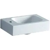 Geberit iCon - Fontein zonder overloop met kraangat aan links, 38x28 cm, wit 124836000