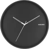 Karlsson Wandklok Hue - Metaal Zwart - Ø40cm