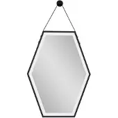 Badstuber Steel spiegel met LED verlichting 60x80cm mat zwart