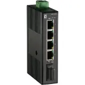 LevelOne IES-0510, LevelOne switch, 4x FE, IES-0510, 1xSC