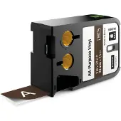 Dymo 1868788 XTL tape vinyl wit op bruin 24mm (origineel)