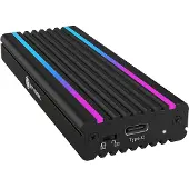Icy Box ICYBOX USB Type-C behuizing voor M.2 NVMe SSD met RGB verlichting