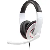 Gembird MHS-001-GW Headset STEREO MHS 001GW glänzend Klinke weiß