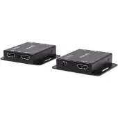Manhattan 207461 Extender (verlenging) HDMI, Gigabit-LAN (1 Gbit/s) Via netwerkkabel RJ45 50 m