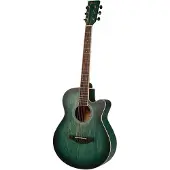 Fazley W55-COL-G ColourTune western gitaar groen