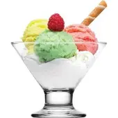 LAV ijscoupe - ijsglazen - dessert schaaltjes - modern design - 165 ml - transparant - set van 3