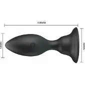Pretty Love Push Over Vibrerende Buttplug - Zwart