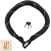 Lynx kettingslot art-2 110 cm x 8.3 mm nylon hoes zwart op kaart
