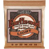 Ernie Ball Earthwood - Akoestische Gitaarsnaren - Phosphor Bronze - Light Gauge - 11-15-22-30-42-52