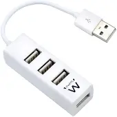 Ewent USB 2.0 Hub mini 4 port white