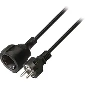 PROCABLE Verlengsnoer | 5 meter (3x 1.50 mm², Zwart)