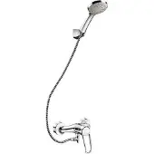 Delabie douchesysteem met automatische afvoer en mengkraan, model 2539EPS, met standaard S-aansluiting.