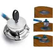 Talamex Stazo Ql Lock With Cable 5 M Zilver