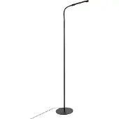 QAZQA Design vloerlamp zwart incl. LED met touch dimmer - Palka