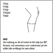 Rehband Calf Support 5 mm 7760 - Maat M - 36 - 38 cm