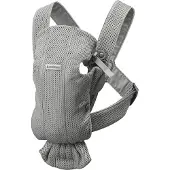 BabyBjörn Draagzak Mini Grijs 3d Mesh | Maat: Pasgeborene (0 - 6 jaar)